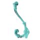 Antique Sea Green Iron Hook